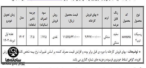 ثبت نام خودرو ریسپکت